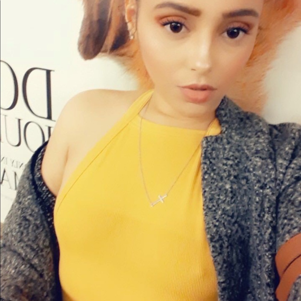Body suit bright yellow